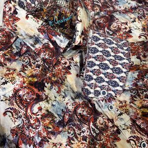 Robert Graham Men's Paisley Watercolor Button Up Classic Fit Shirt Size Large